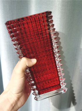 极冻冰川水晶玻璃花瓶手工制作菱形花瓣水养插花器摆件