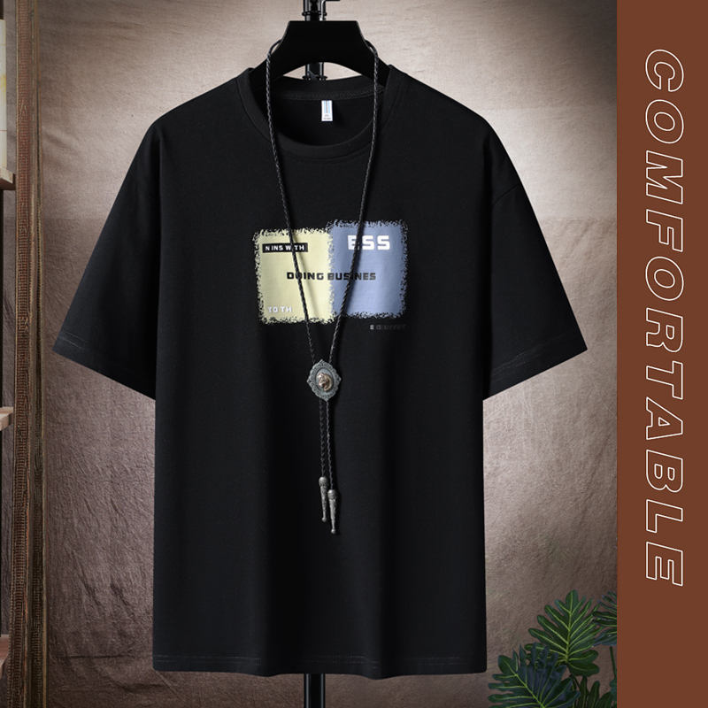 宸轩短袖T恤休闲宽松大码男胖子