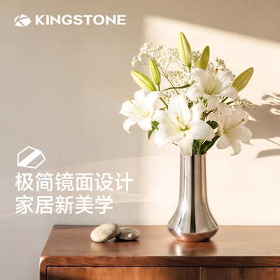 KINGSTONE极简镜面不锈钢花瓶