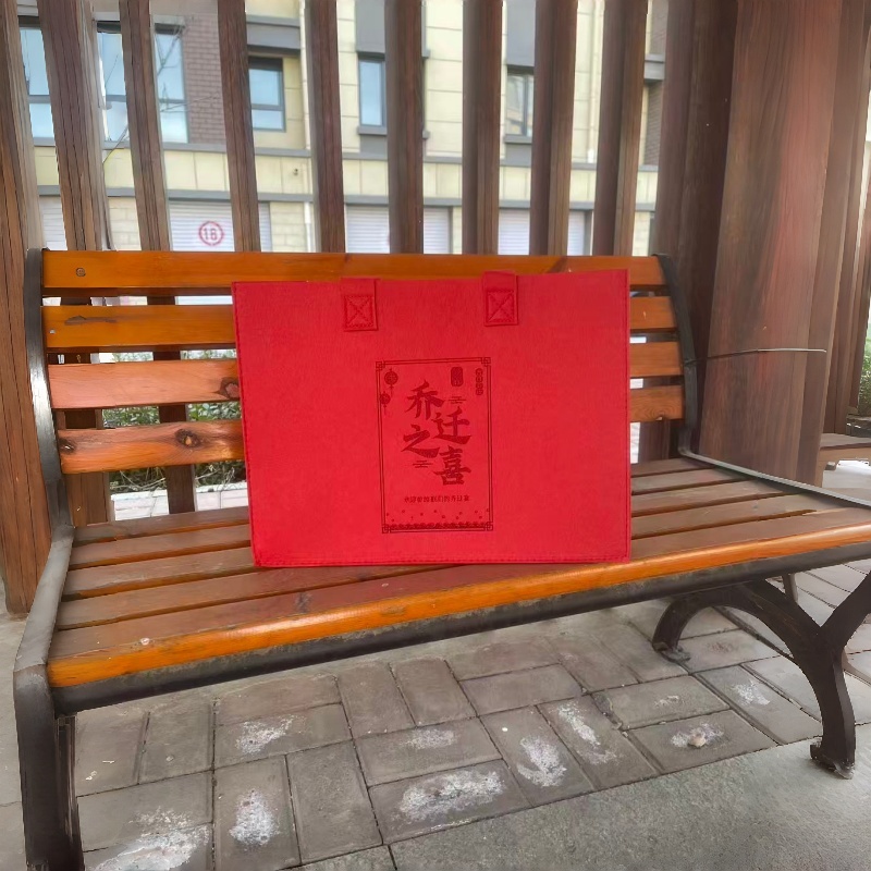 加厚款毛毡托特包定制logo大容量