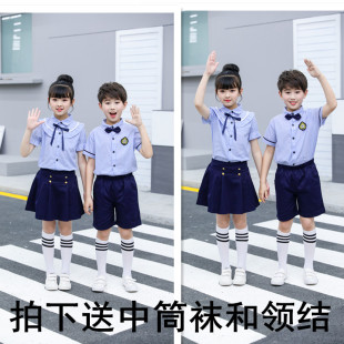 夏儿童大合唱小学生校服表演服 幼儿园园服秋学院英伦风毕业照服装