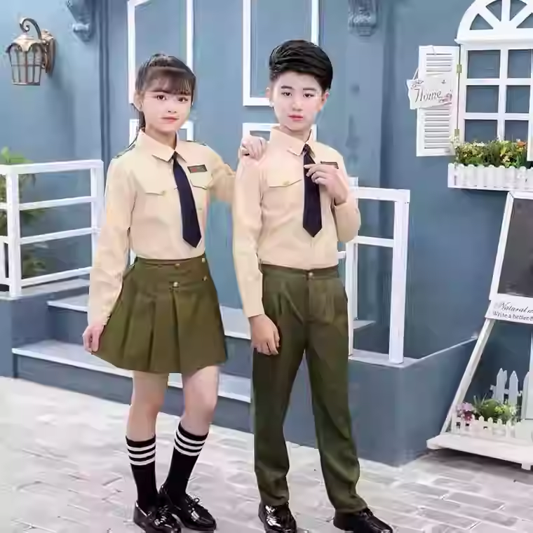 儿童警察服幼儿园合唱服扮演演出服中小学生升旗手仪仗服装表演服