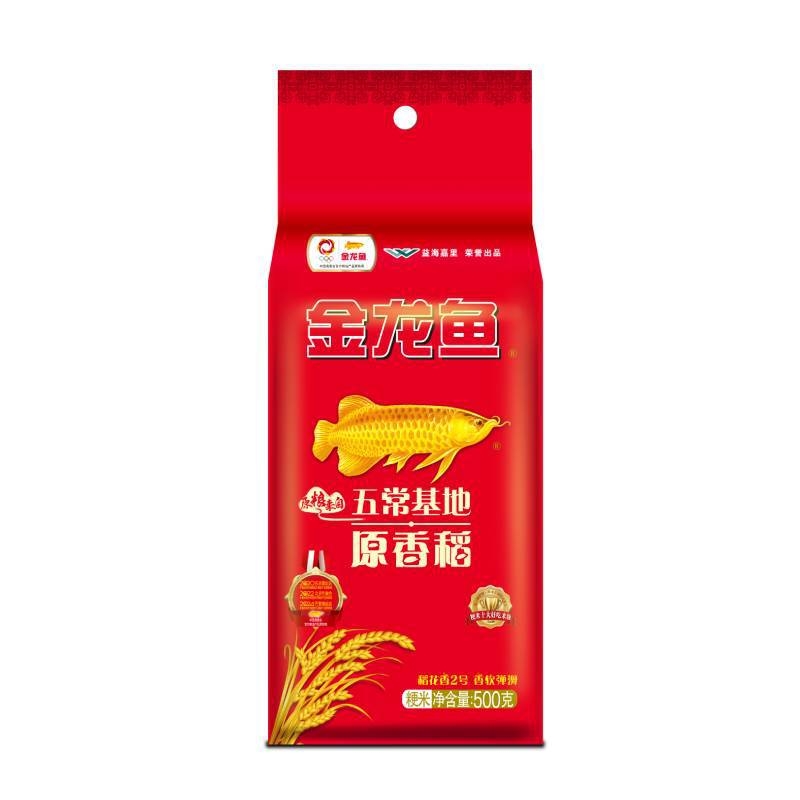 金龙鱼五常基地原香稻500G 小袋装软糯东北长粒香大米