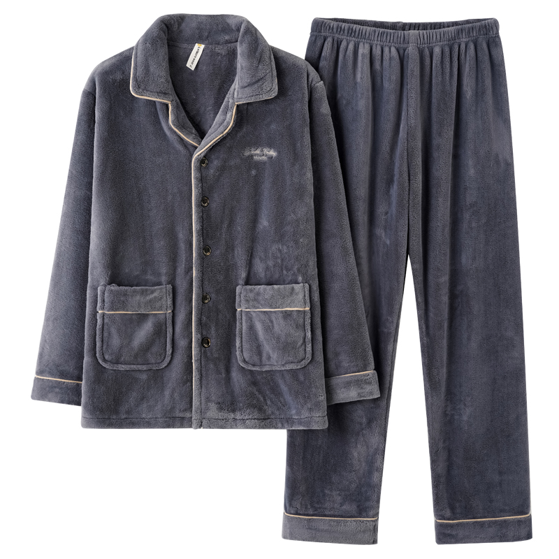 2024新款珊瑚绒加厚加绒保暖睡衣