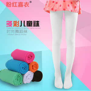 儿童连裤袜女童天鹅绒春秋款舞蹈袜白色长筒丝袜夏宝宝打底袜薄