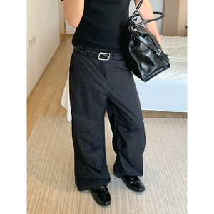 自家图+老钱风 cleanfit百搭纯色伞兵裤休闲裤 CK725/P55图片