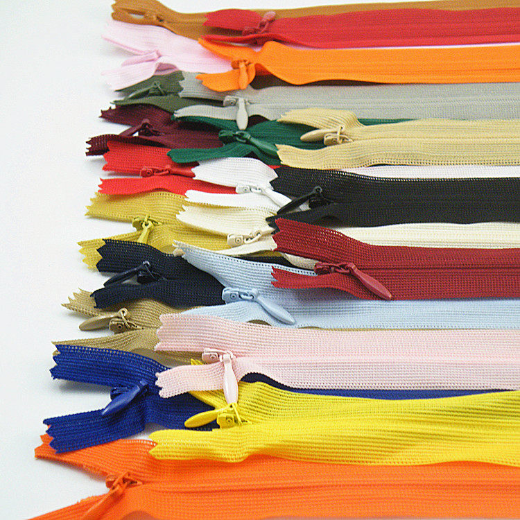 高档隐形拉链40CM裙子女抱枕连衣裙暗拉链拉头带锁3#衣服暗拉链