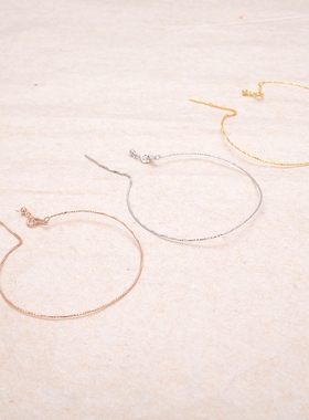 diy纯银百搭配饰手圈