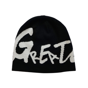 UPGREATED张峻豪同款原创视觉系提花毛线帽针织保暖显脸小冷帽