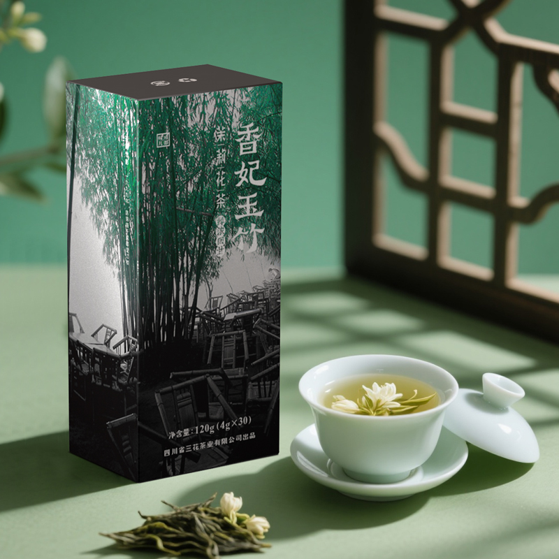 三花茶叶香妃玉竹84g盒装小袋装