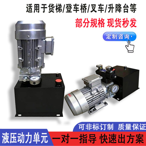 小型液压动力单元举升机货梯