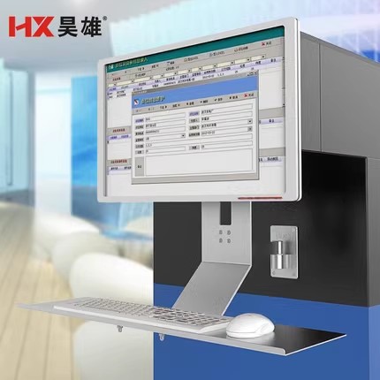 昊雄显示器POL-1-1/P01+PKB壁挂支架旋转键盘鼠标一体架办公支架