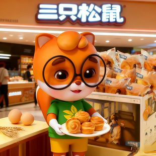 三只松鼠的手撕面包1kg整箱糕点零食早餐独立包装旗舰软面包1000g