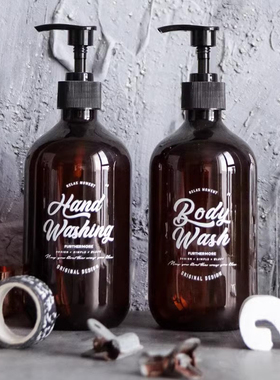 ins北欧风酒店分装瓶 洗发水洗手液替换塑料按压乳液按压瓶子