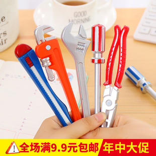 个性创意文具穿越火线五金工具美工刀头造型多款逼真学生圆珠笔