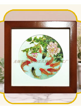 掐丝珐琅实木框画高档礼品
