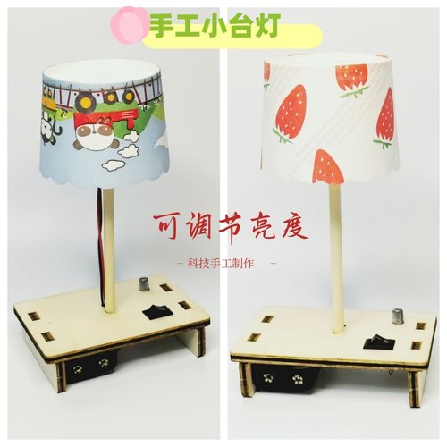 初三科技小制作 DIY手工发明电位器调节亮度创意台灯科学实验材料