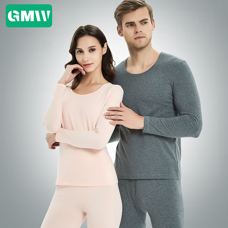 保暖内衣长袖棉秋衣秋裤GMW情侣