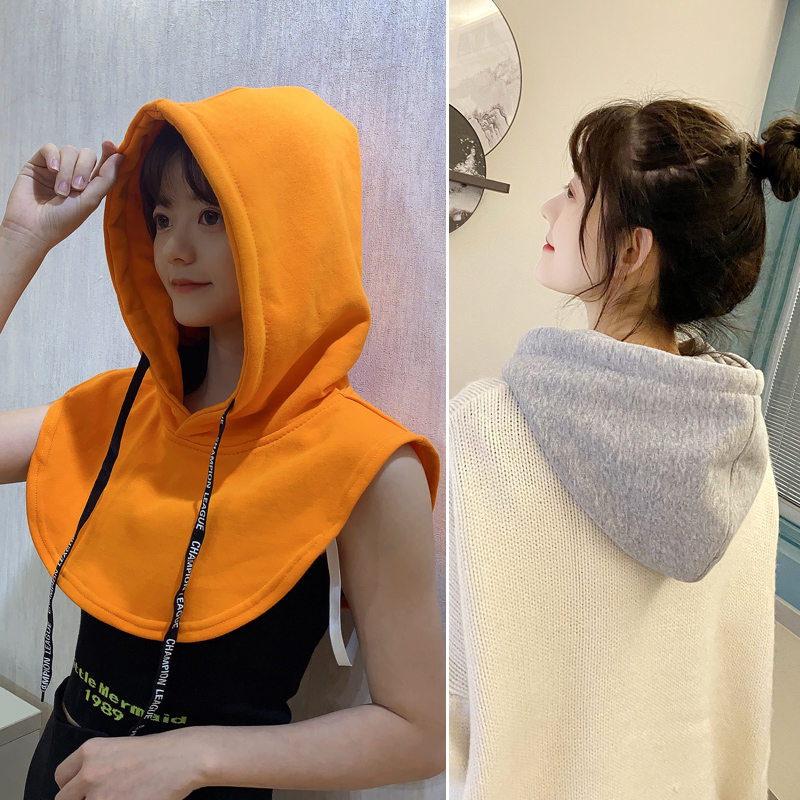 秋冬装卫衣假帽子内搭连帽假领子