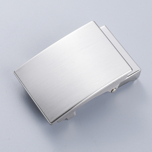 简约光面板皮带头皮带扣3.4无牙扣自动尾夹男士3.3裤腰带配件277