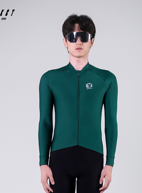 思帕客磨毛春秋骑行服长袖男上衣12-25°公路车山地车车衣-光华