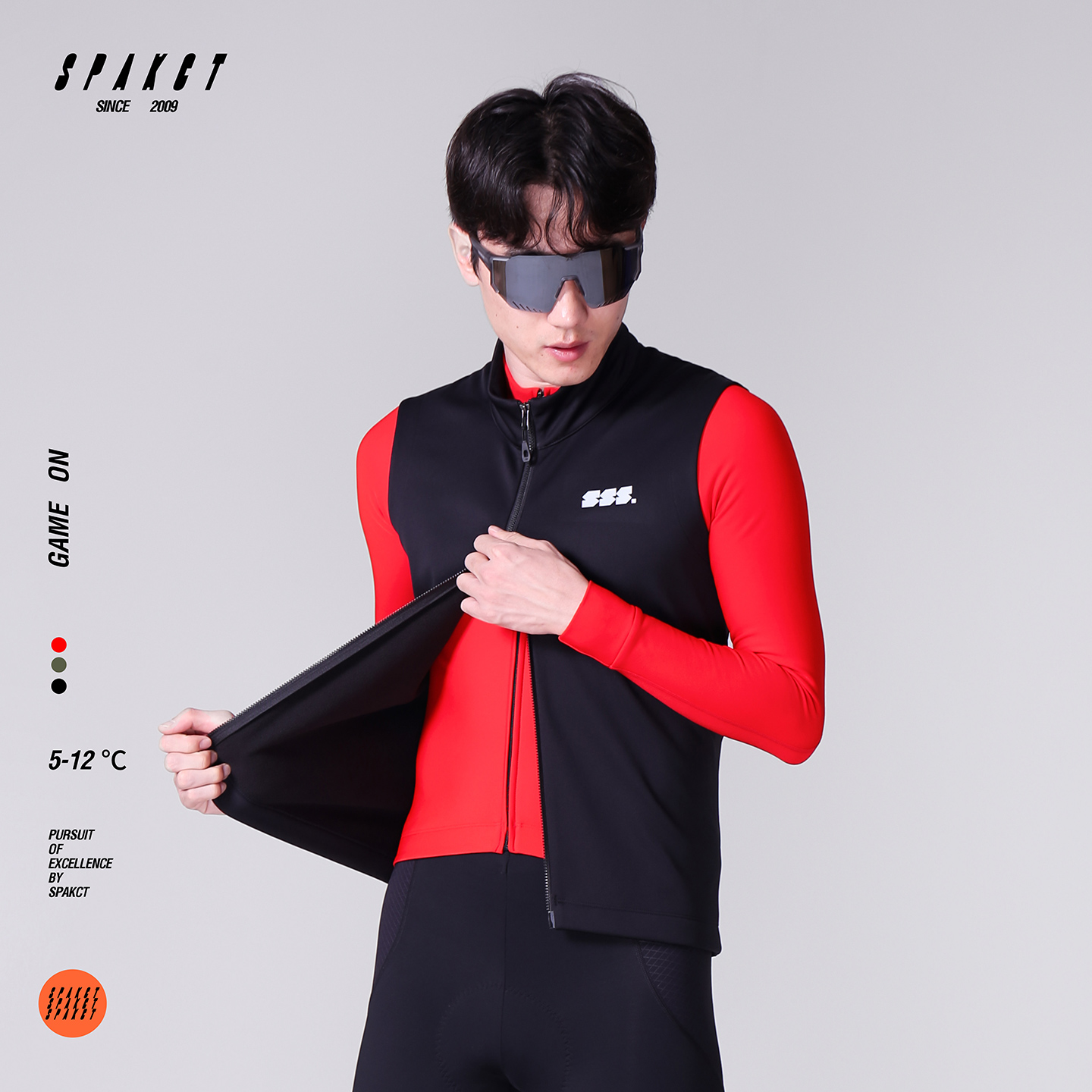 思帕客2025年秋冬新款马甲骑行服
