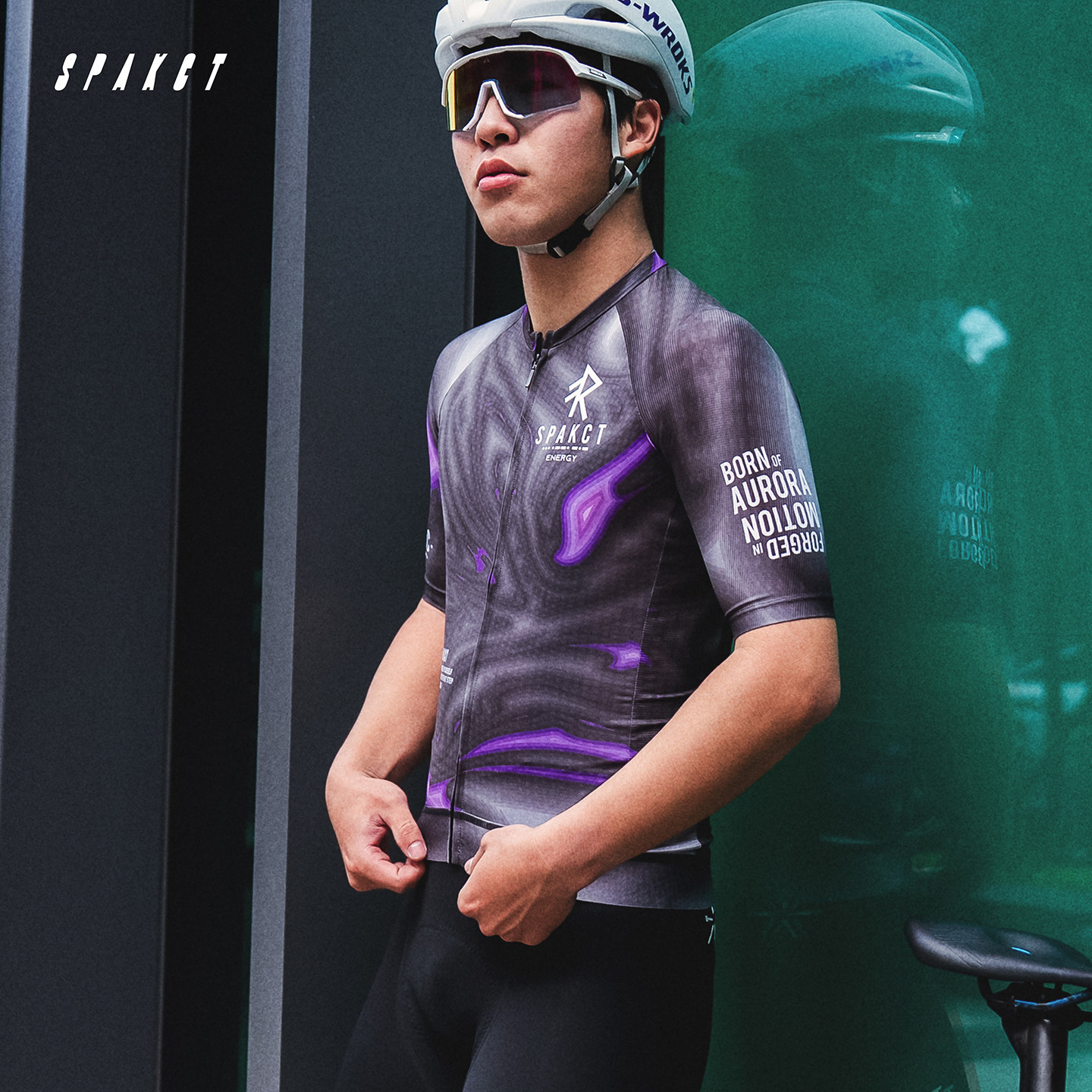 思帕客男子短袖骑行服2026年款防晒透气车衣山地自行车上衣-闪灵