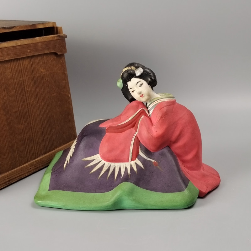 风俗浮世绘日本博多人形日本回流茶具