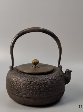 祥云堂造日本老铁壶明治京都回流茶具茶道高档烧水壶高端煮水收藏