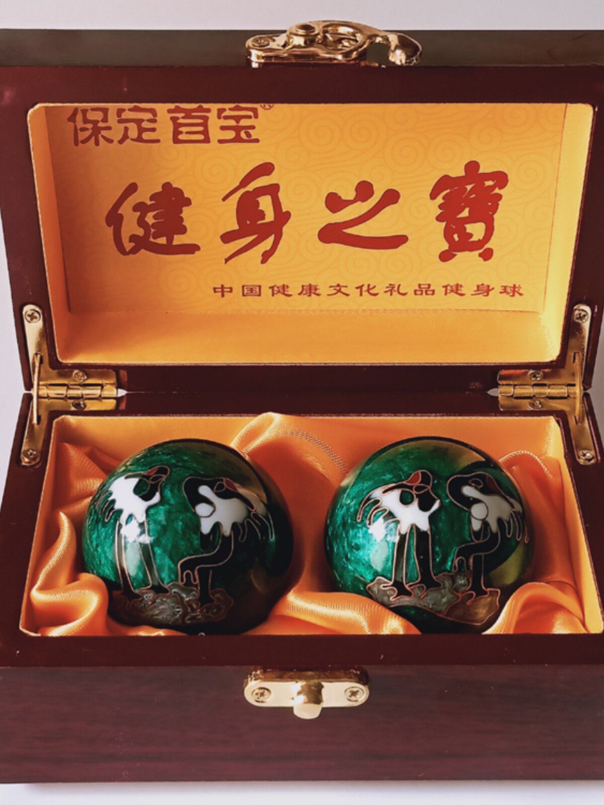 保定铁球健身球手球保健球中老年手转空心铃音球手握手转球礼品球