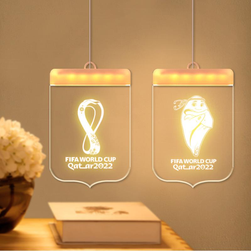足球世界杯周边装饰挂板灯吊灯小夜灯挂件球迷用品周边送男生礼物