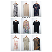 瑕疵女装 夏季 真丝桑蚕丝连衣裙名媛风碎花长裙印花真C14