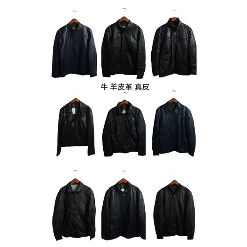 vintage古着皮衣美式A2复古短款宽松飞行员皮夹克外套真皮PY6