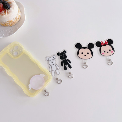 手机挂绳贴片卡通防丢固定卡片