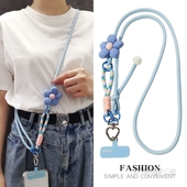 手机挂绳斜挎可调节挂脖长款 女手腕短编织绳多功能户外旅游登山防丢手提链手机壳套包包小蜜蜂相机肩背带通用