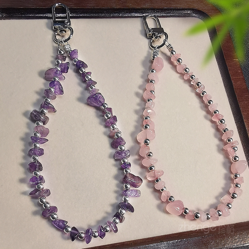 ins女士小众好看手机壳挂件手链