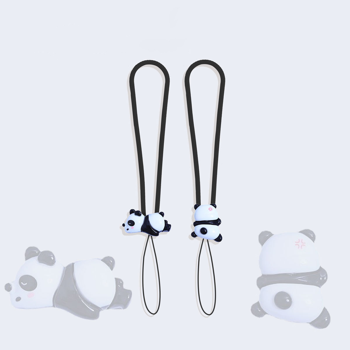 手机短挂绳钥匙扣u盘耳机防丢女腕带ccd相机硅胶手绳可爱熊猫挂件,3C数码配件,手机挂件/手机链,淘宝优惠券,粉丝福利购,淘宝优惠卷