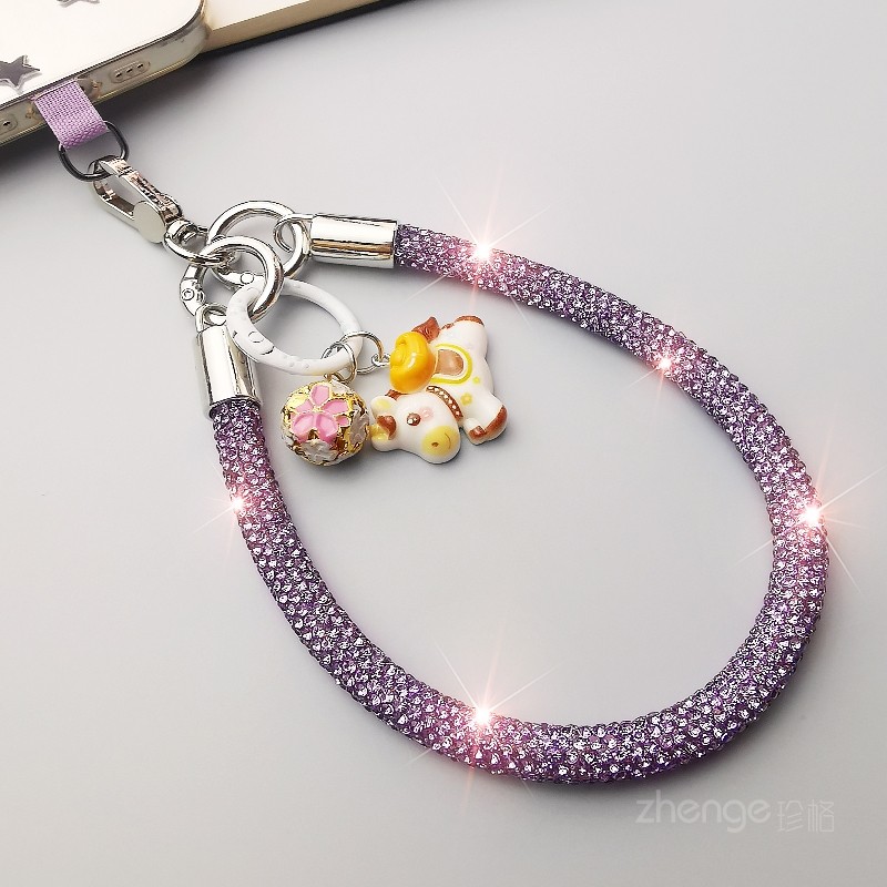 手机挂绳女士超好看轻奢小众精致高级感闪钻手机链户外旅游出行逛街防丢摔电话套壳小马吊坠饰品挂件绳子新款,3C数码配件,手机挂件/手机链,淘宝优惠券,粉丝福利购,淘宝优惠卷