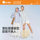 台湾UV100防晒衣女夏季 防紫外线户外冰丝轻薄2026新款 防晒服23106