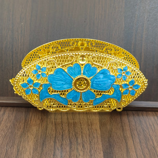 亿簪饰品DIY 古风 宋制花冠 烧蓝莲花冠 汉服头饰发冠材料配件