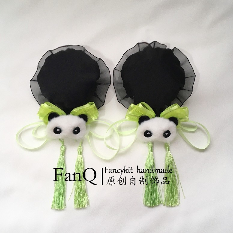 手作发包Lolita中华风春丽丸子国风旗袍流苏发夹Y2K熊猫包子头饰,饰品/流行首饰/时尚饰品新,发饰,淘宝优惠券,粉丝福利购,淘宝优惠卷