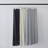 莱赛尔天丝针织半身裙带内衬双层镂空早秋慵懒法式 中长裙显瘦半裙