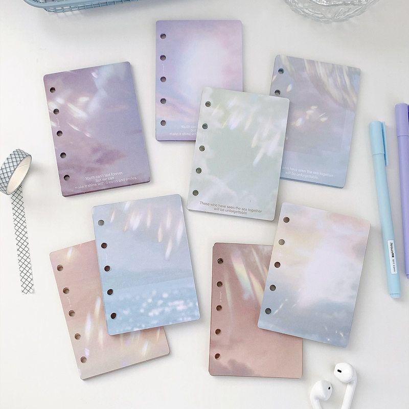 M5手账本活页本替换替芯内页ins高级文艺浮光系列74*105mm