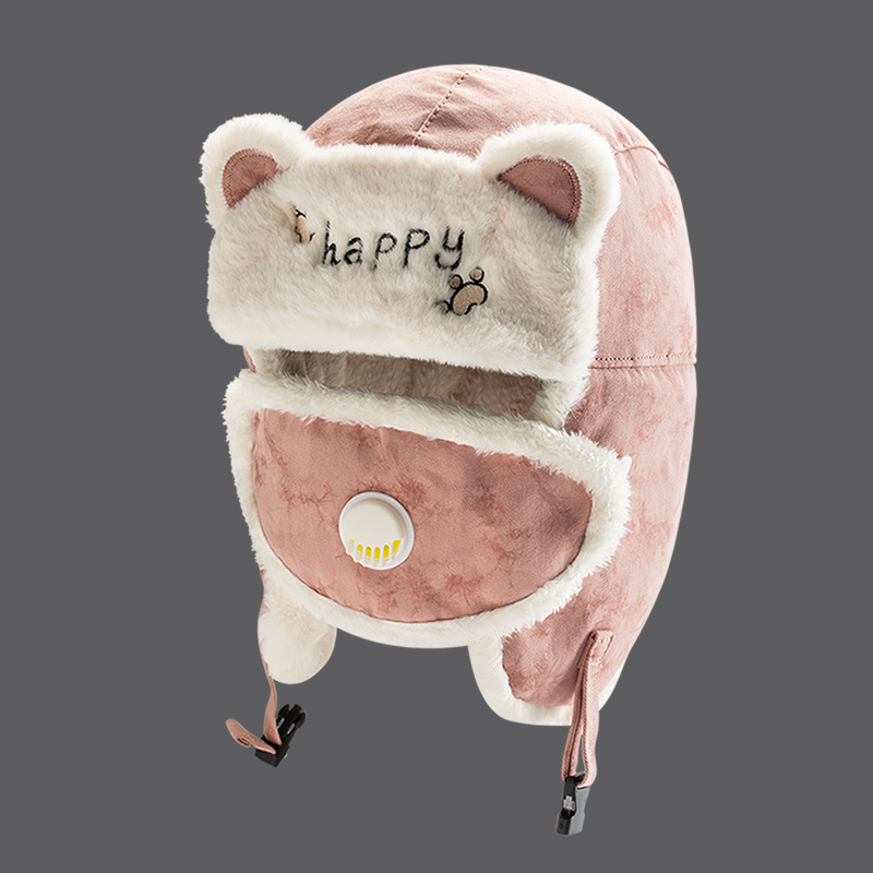 冬季保暖加厚女款帽子头套神器