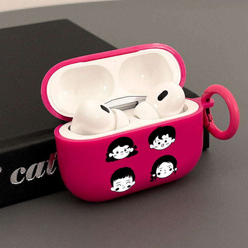 宫格男女孩适用苹果AIRPODSPRO2蓝牙3代无线耳机壳保护套耳机软壳