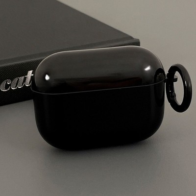 【无耳机】果冻黑适用苹果airpods4保护壳pro二代耳机盒保护套airports4蓝牙耳机壳4代降噪版pro2硅胶软壳