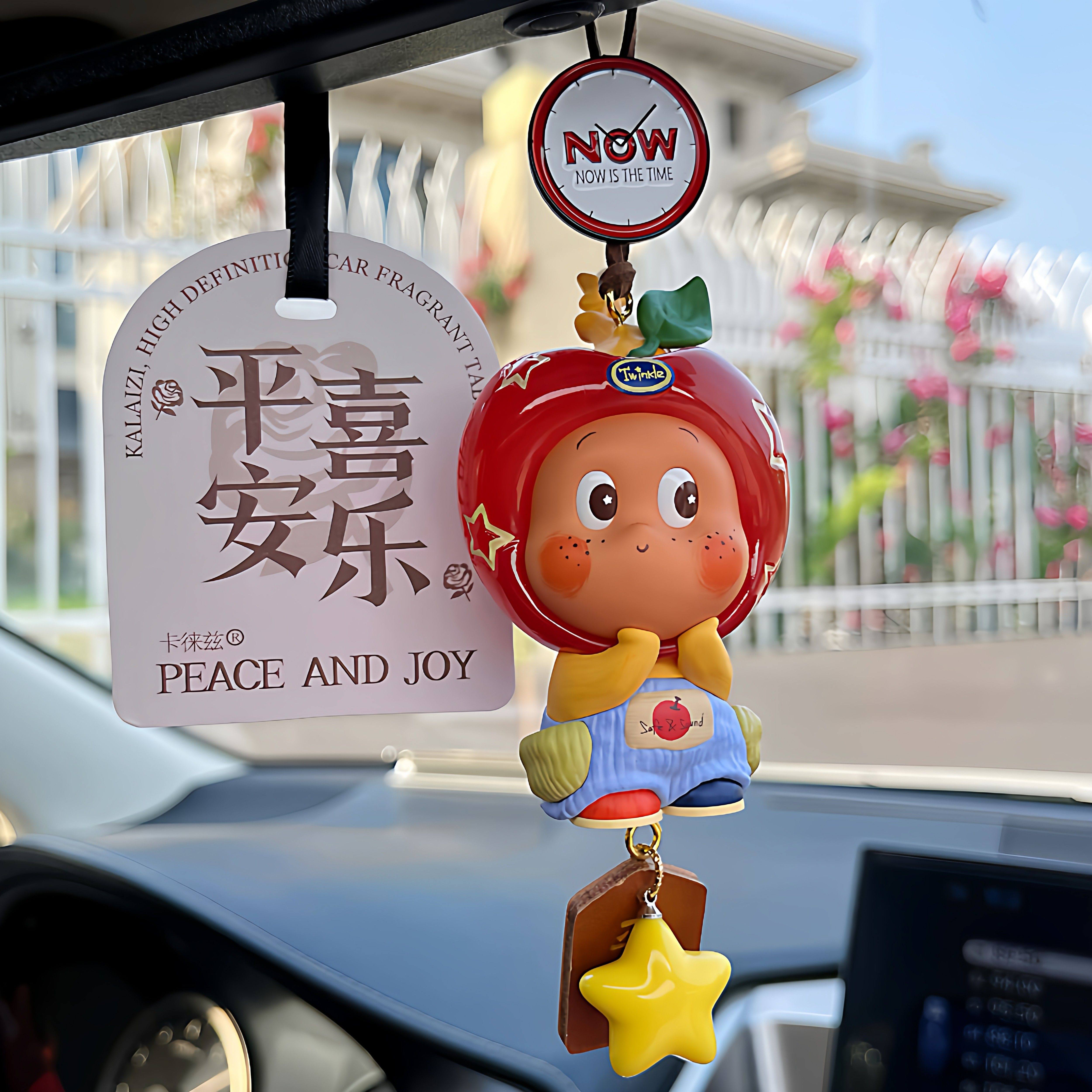 泡泡玛特星星人汽车车挂DIY车载后视镜挂饰送女生礼物新车内挂件