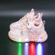 软底防滑休闲女宝宝公主鞋 儿童老爹鞋 小女孩发光鞋 春秋女童运动鞋