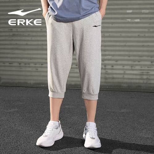 鸿星尔克男士透气休闲七分裤