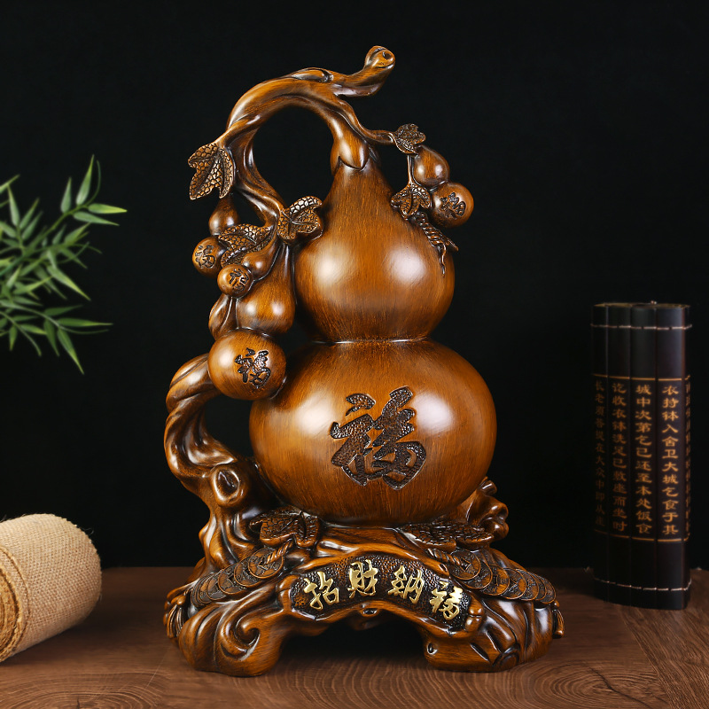 招财纳福葫芦摆件五福临门福禄家